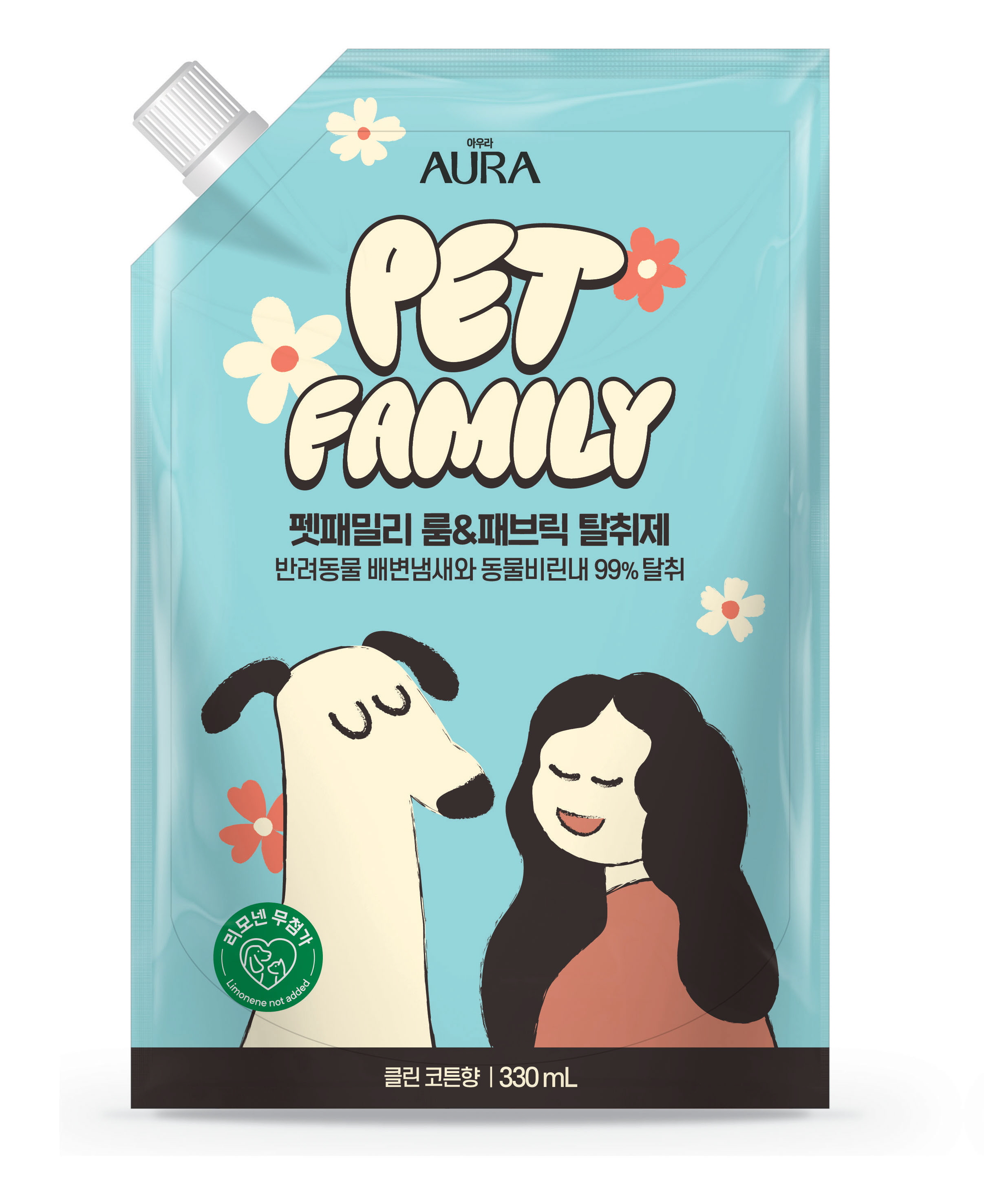 [창고대방출] 아우라 펫패밀리 탈취제 리필 330ml