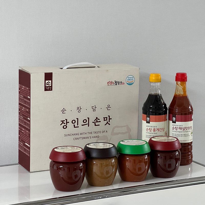 장인의 손맛 순창장류 6종 선물세트(매실고추장+조선된장+양념이된쌈장+블루베리고추장+홍게간장+매실맛초장) | LG생활건강 가족몰