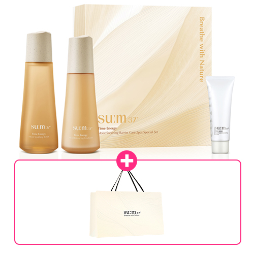 숨37 타임에너지 모이스트 120,100ml 축소기획 +(증정) 쇼핑백