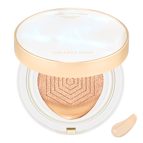 더페이스샵 골드 콜라겐 기미 앰플 쿠션 201호 애프리콧 베이지