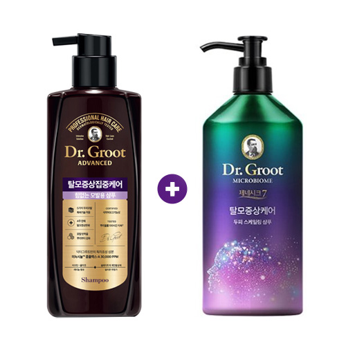 닥터그루트 집중케어 힘없는모발용 샴푸 700ml + 스케일링 샴푸 280ml