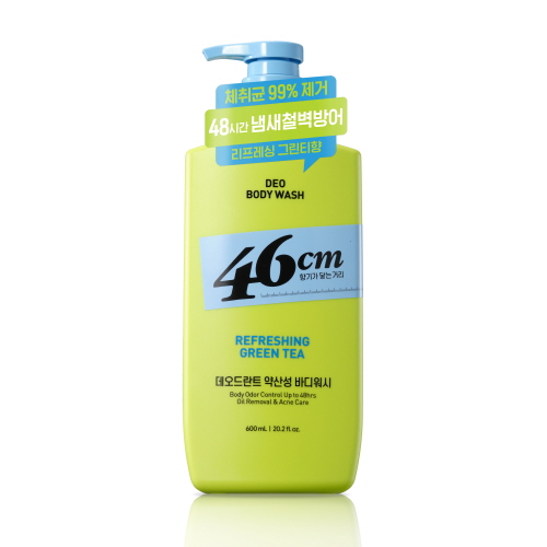 46cm 체취솔루션 데오드란트 약산성 쿨링 바디워시 그린티향 600ml