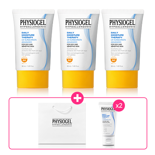 [컬리] 피지오겔 DMT 썬 30ml 트리플 기획 (썬30ml X3개 +(증정)클렌징젤30ml X2개 +쇼핑백)