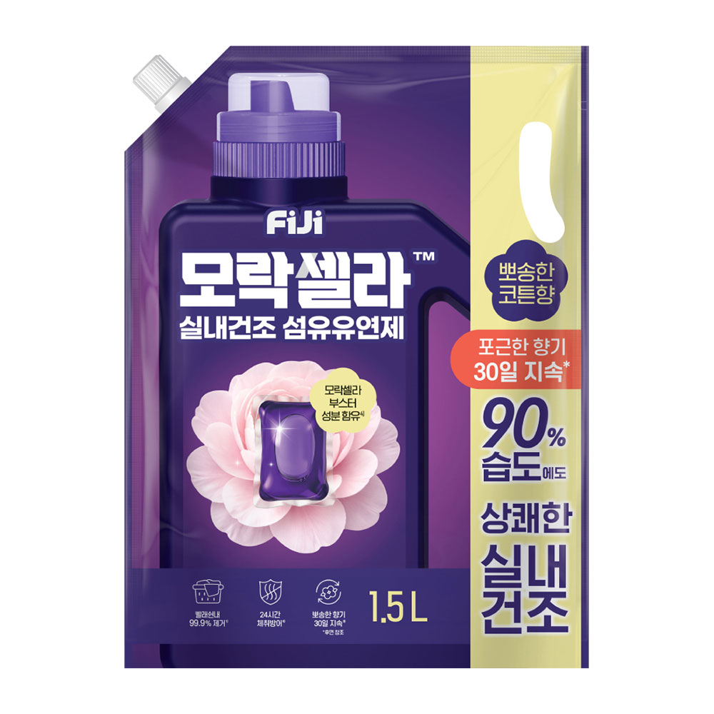 피지 모락셀라 실내건조 유연제 코튼 리필 1.5L*2개