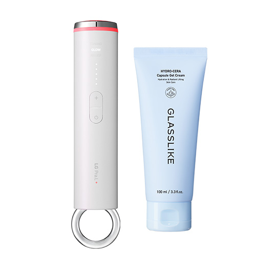 LG 프라엘 멜라빔 토닝 + 글래스라이크 하이드로세라 캡슐젤크림100ML