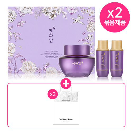 [26추석] 예화담 환생고 보윤크림 기획세트 50ml ×2개 +(증정) 쇼핑백