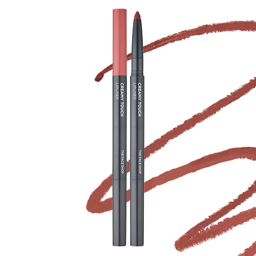 더페이스샵 크리미 터치 립라이너 프렌치브라운